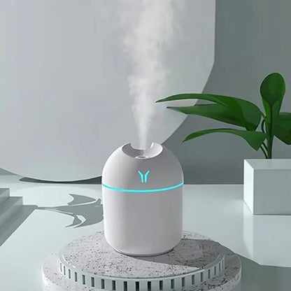 Portable 250ml USB Air Humidifier Mini Mist Spray Aroma Essential Oil Diffuser for Car, Office & Bedroom