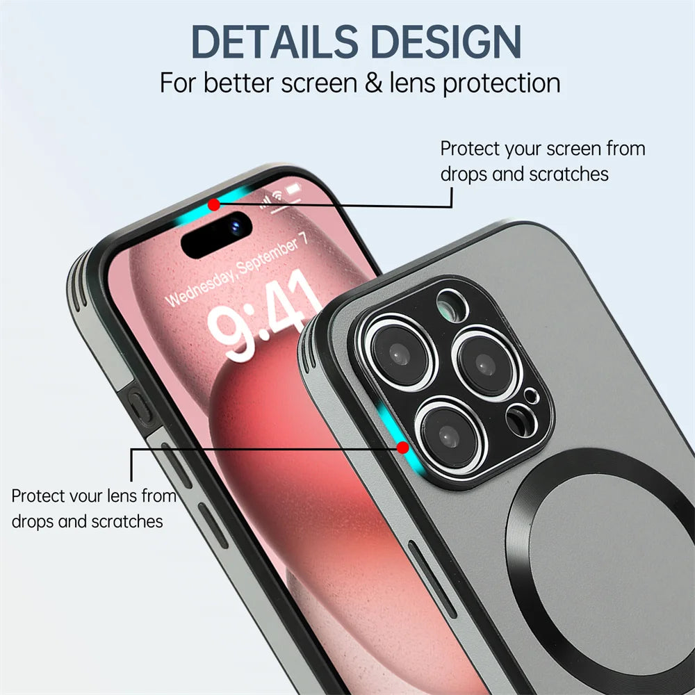 Magnetic Leather Stand Case – iPhone