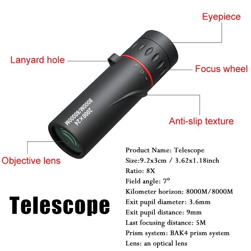 HD Mini Monocular Telescope