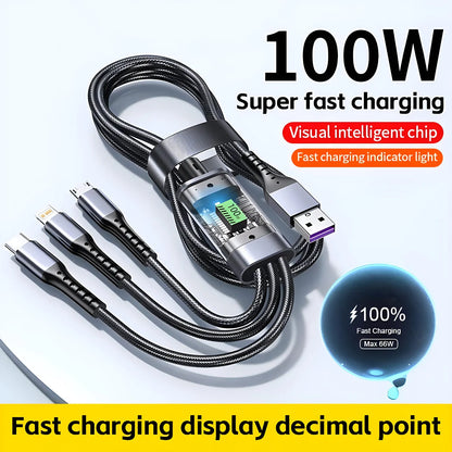 100W LED Smart Charging Cable