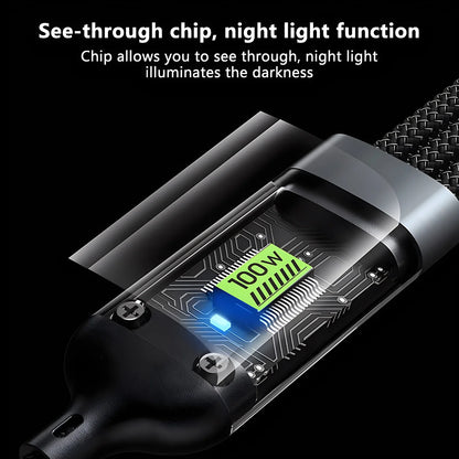 100W LED Smart Charging Cable