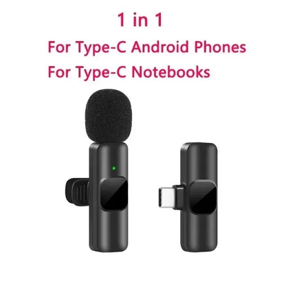Wireless Clip-On Lavalier Microphone for iPhone & Android