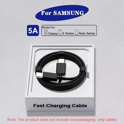 45W PD USB-C to USB-C Fast Charging Cable for Samsung Galaxy S23/S22/S21/S20 & USB-C Devices