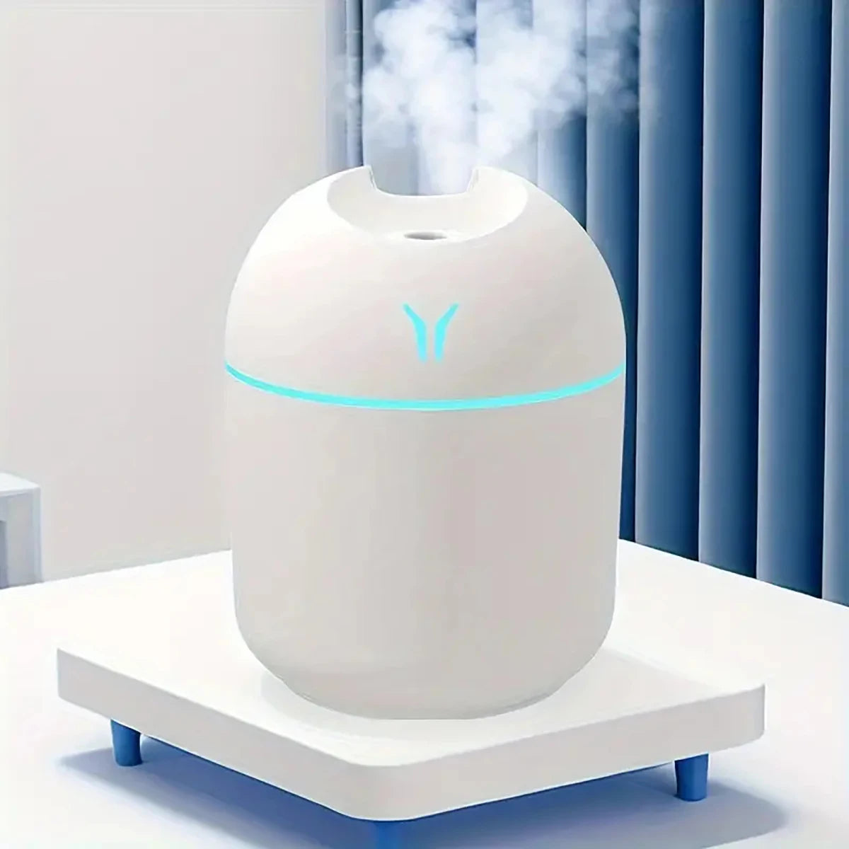 Portable 250ml USB Air Humidifier Mini Mist Spray Aroma Essential Oil Diffuser for Car, Office & Bedroom