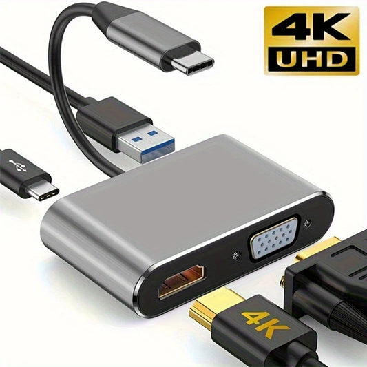 4-in-1 USB-C Multiport Hub