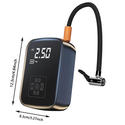 Portable Digital Tire Inflator 150 PSI – Cordless Mini Air Compressor for Car, Motorcycle & Bicycle