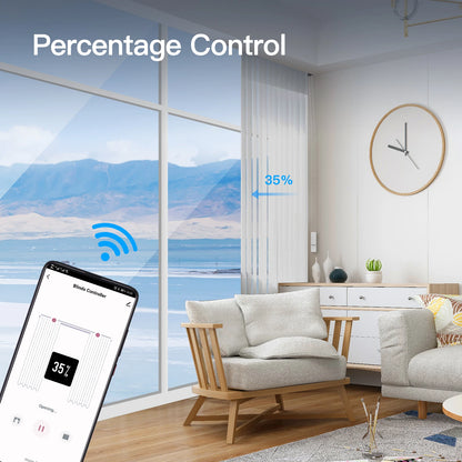 WiFi Smart Blind Motor – Electric Chain Roller Blinds Controller with RF Remote, Alexa & Google Compatible