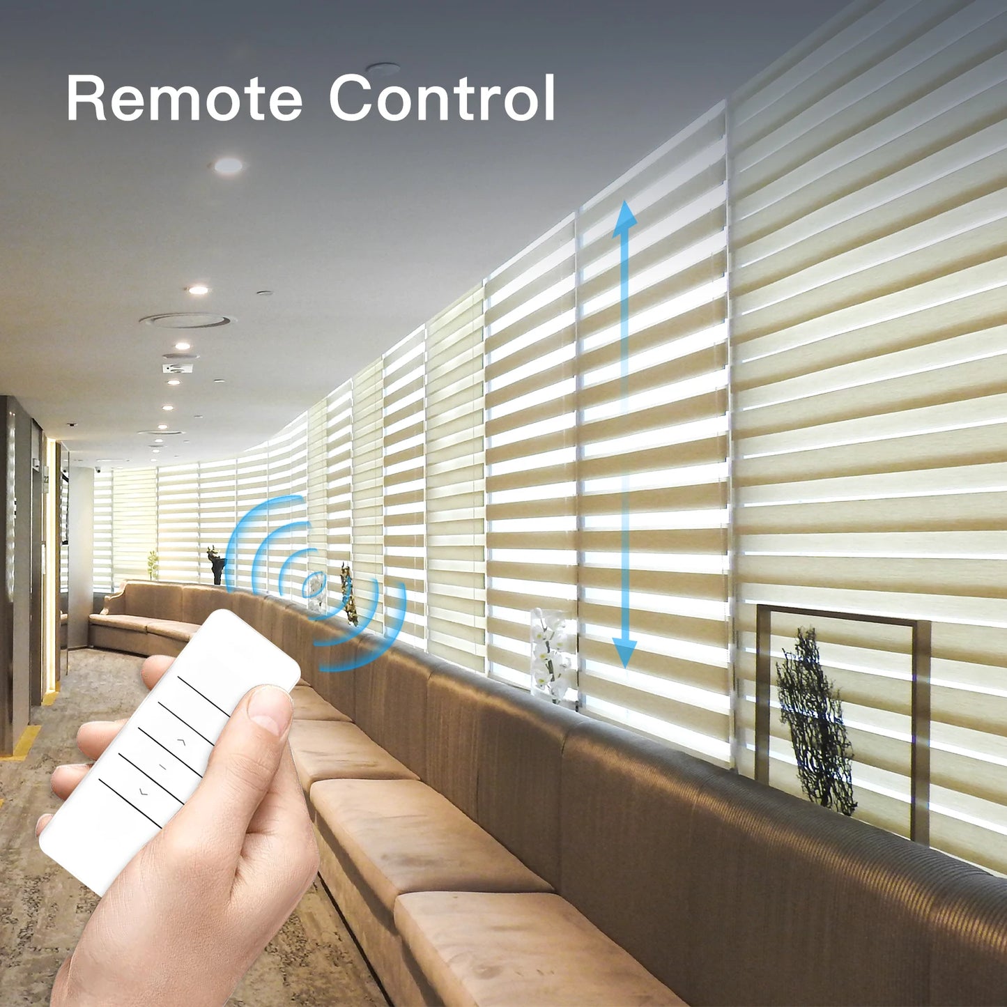 WiFi Smart Blind Motor – Electric Chain Roller Blinds Controller with RF Remote, Alexa & Google Compatible