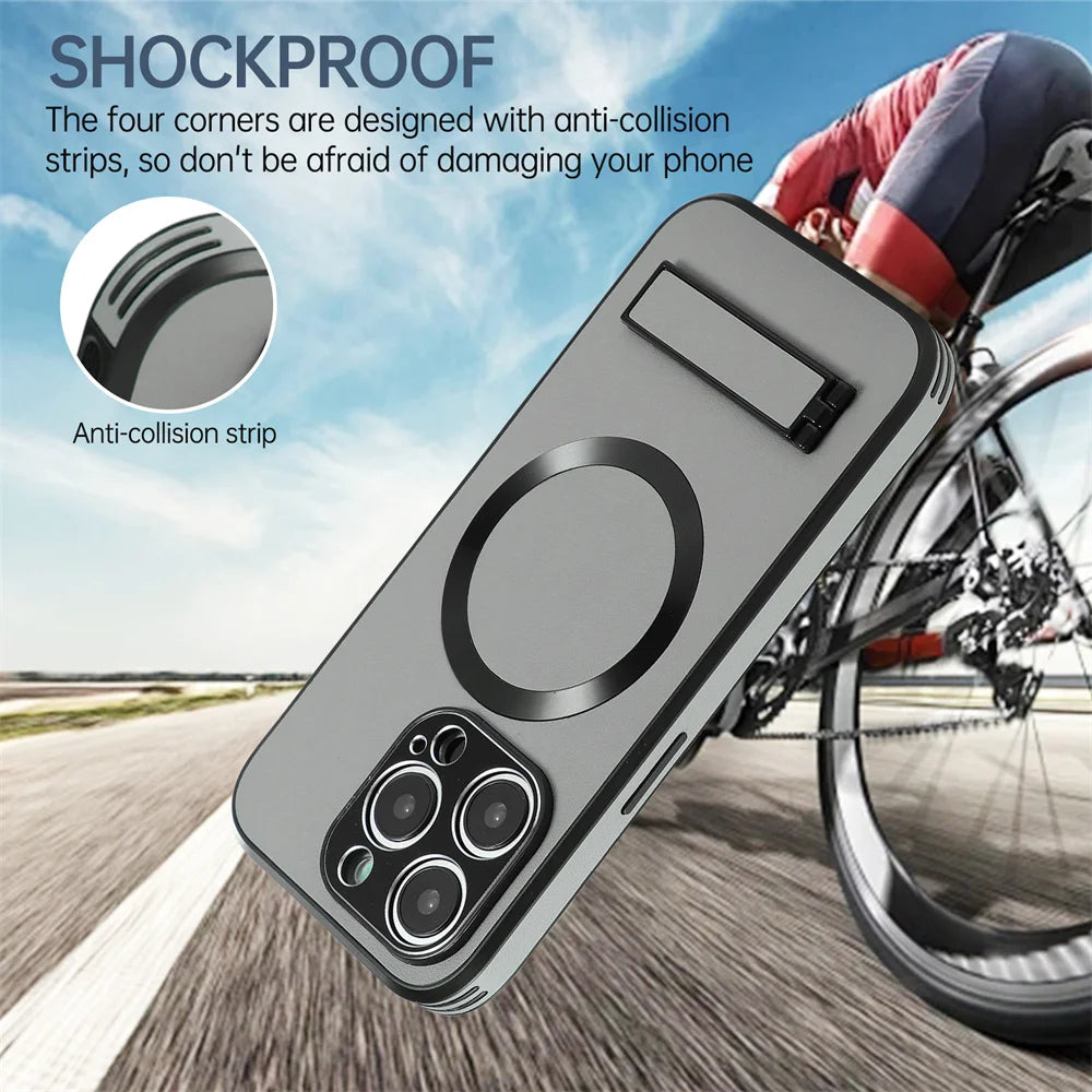 Magnetic Leather Stand Case – iPhone