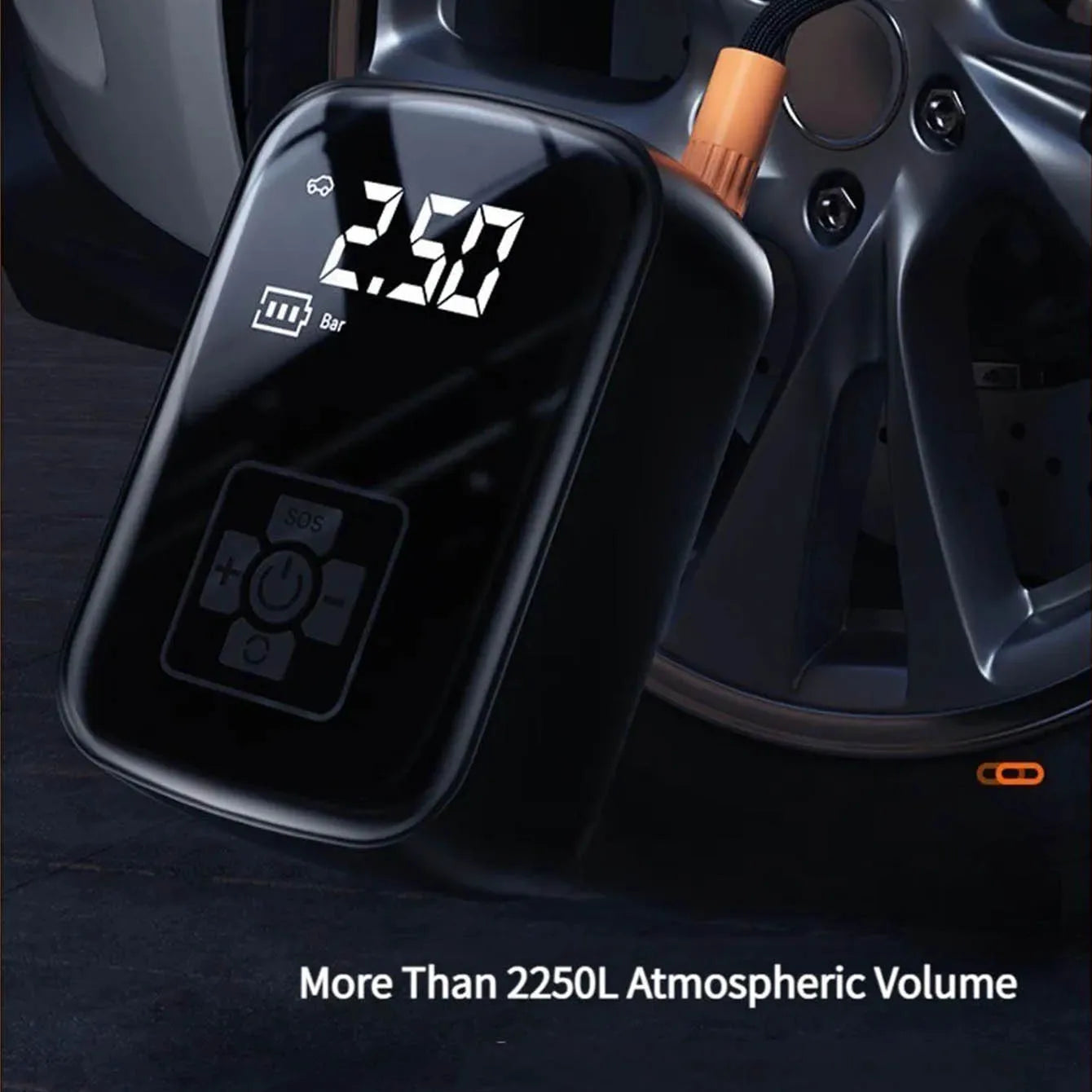 Portable Digital Tire Inflator 150 PSI – Cordless Mini Air Compressor for Car, Motorcycle & Bicycle