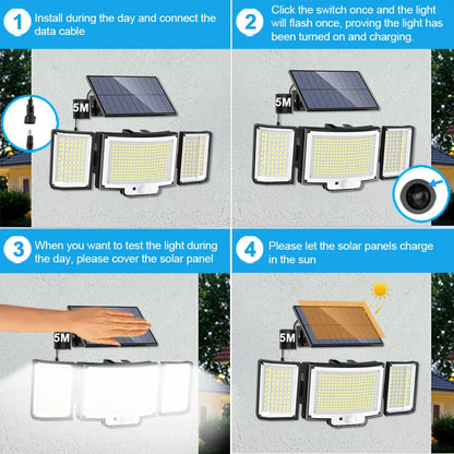 IP65 Solar Motion Sensor Light