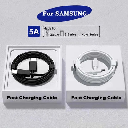 45W PD USB-C to USB-C Fast Charging Cable for Samsung Galaxy S23/S22/S21/S20 & USB-C Devices