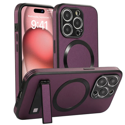 Magnetic Leather Stand Case – iPhone
